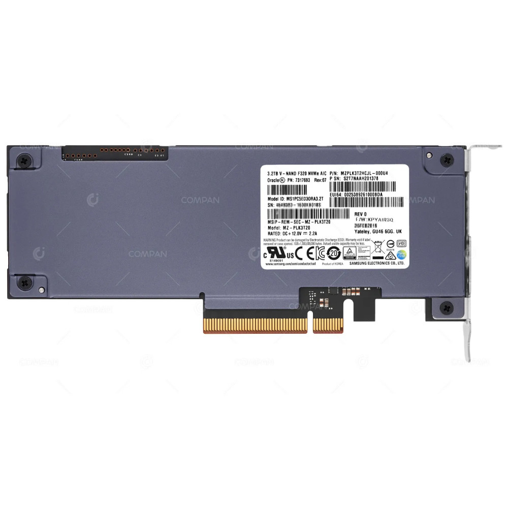 MZ-PLK3T20  SAMSUNG 3.2TB V-NAND PCIE 3.0 X8 NVME SSD