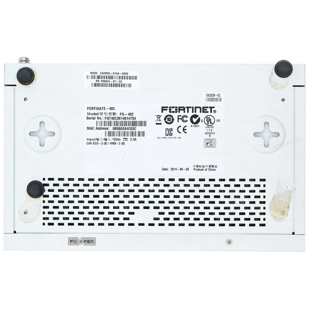 FG-40C FORTINET FORTIGATE-40C 7 PORT 1GB ETHERNET SECURITY APPLIANCE