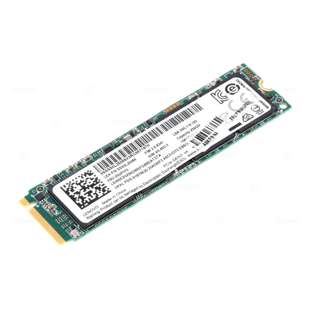 00UP470  LENOVO 256GB M.2 2280 PCIE 3.0 X4 NVME SSD