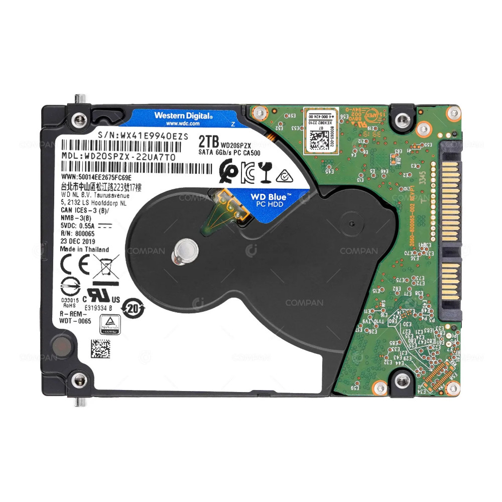 WD20SPZX  WD PC CA500 HDD 2TB 5.4K SATA 6G 2.5" SFF