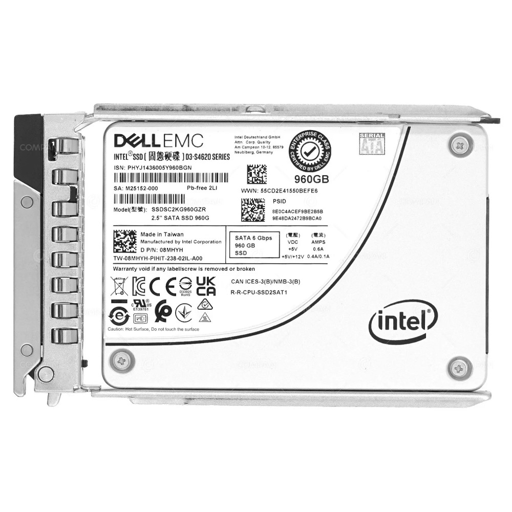 8MHYH G14  DELL 960GB 6G SATA 2.5 SFF SSD G14