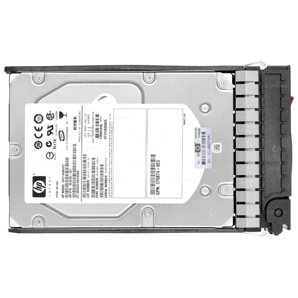488058-001  HP 146GB 15K 3G SAS 3.5 LFF HARD DRIVE