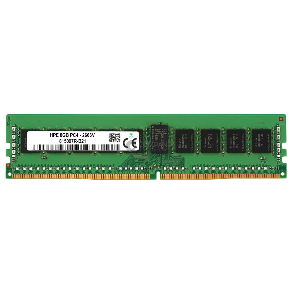 815097R-B21 HP DDR4 8GB 1RX8 PC4-21333 2666MHz RDIMM