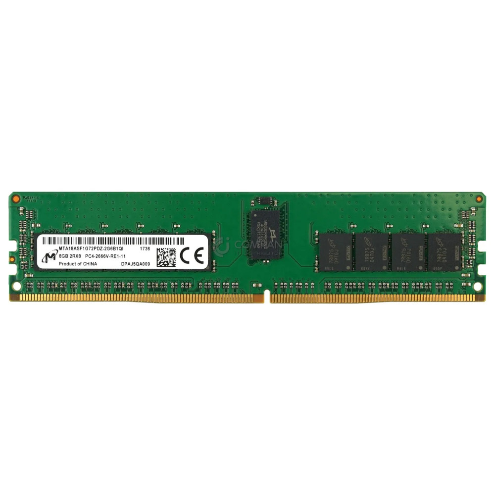 MTA18ASF1G72PDZ-2G6B1 MICRON MEMORY 8GB 2RX8 PC4 2666V DDR4 21300V
