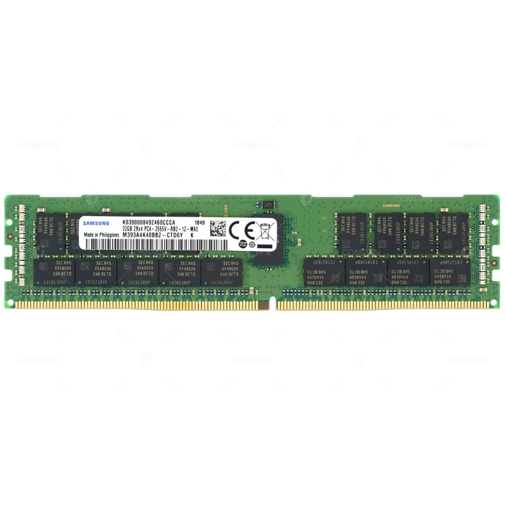 864708-591 HP MEMORY 32GB 2RX4 PC4 2666V ECC RDIMM SDRAM 288 PIN DDR4 21300V