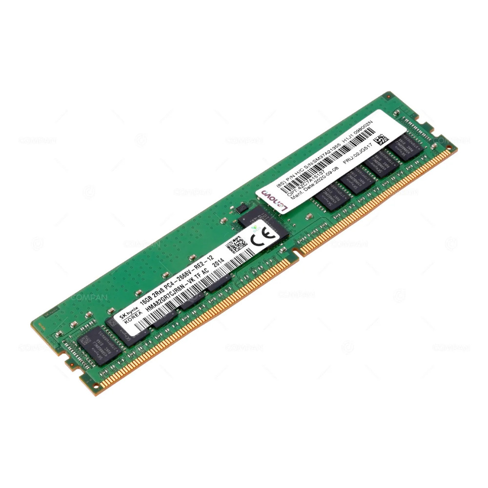 02JG517  LENOVO DDR4 16GB 2RX8 PC4-21333 2666MHZ RDIMM CL19 FOR THINKSYSTEM
