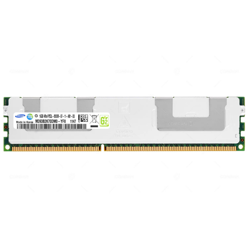 M393B2K70DM0-YF8  SAMSUNG DDR3 16GB 4RX4 PC3L-8500 1066MHZ RDIMM CL7