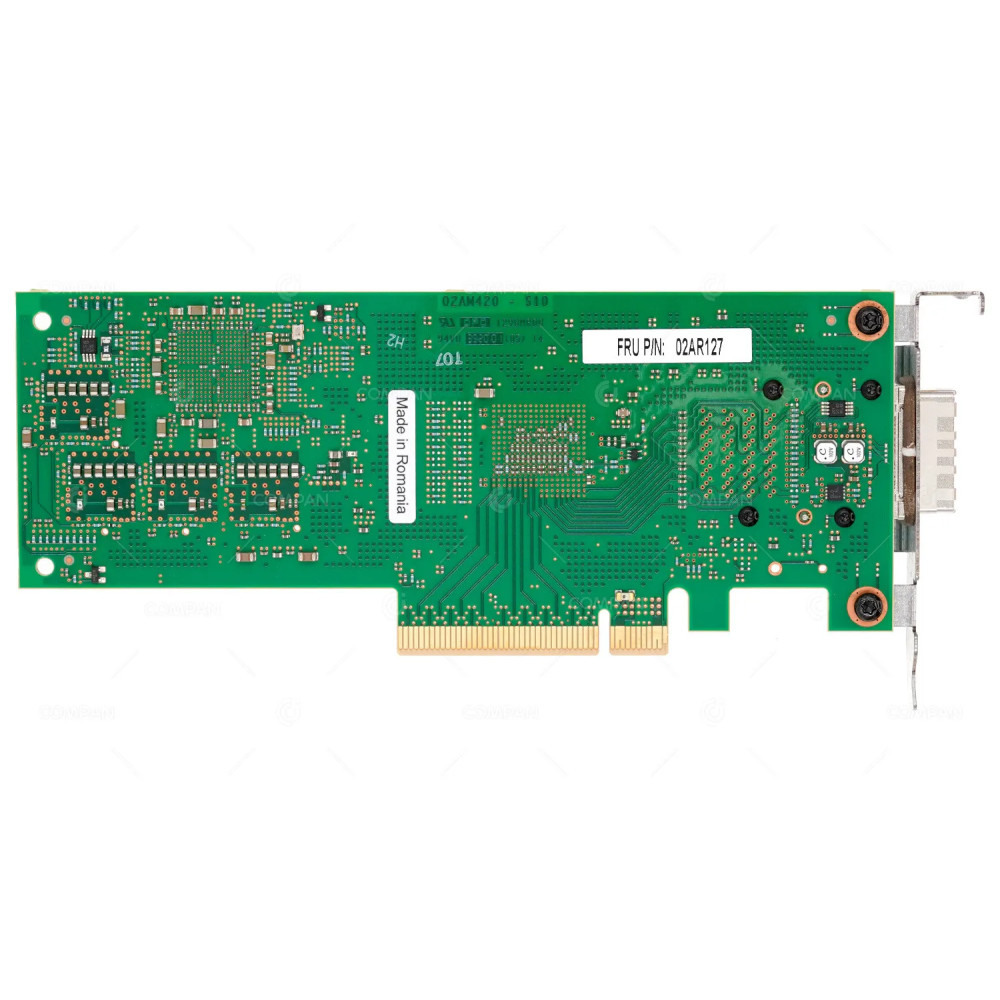 02AR127 LP  IBM SINGLE PORT PCIE CABLE ADAPTER FOR CONNECTING EXPANSION DRAWER PSERIES POWER9 LOW PROFILE