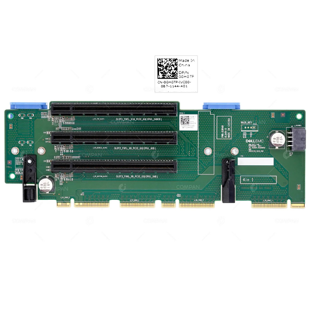 GHGTP  DELL RISER PCIE 1X16 2X8 AND GPU POWER CONNECTOR FOR R740 R740XD P570F