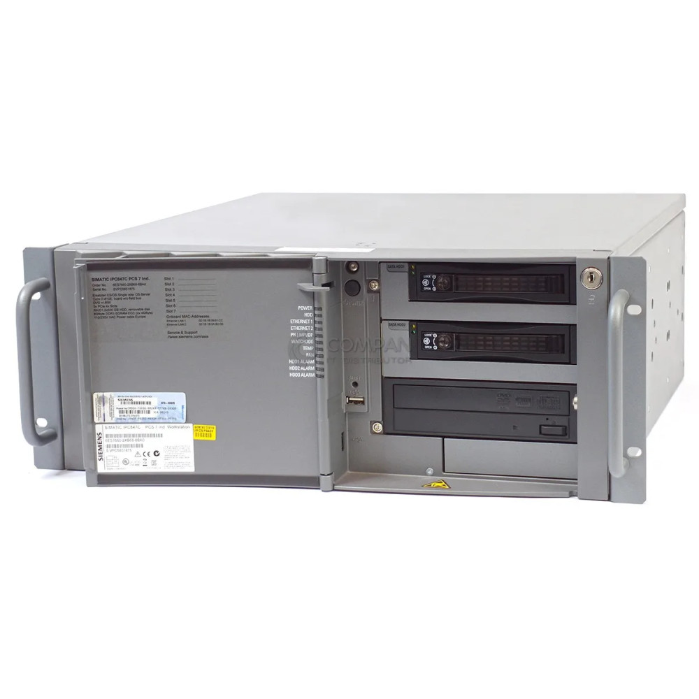 SIEMENS INDUSTRY SIMANTIC RACK PC INTEL I7-610E 8GB RAM 2X 500GB SATA