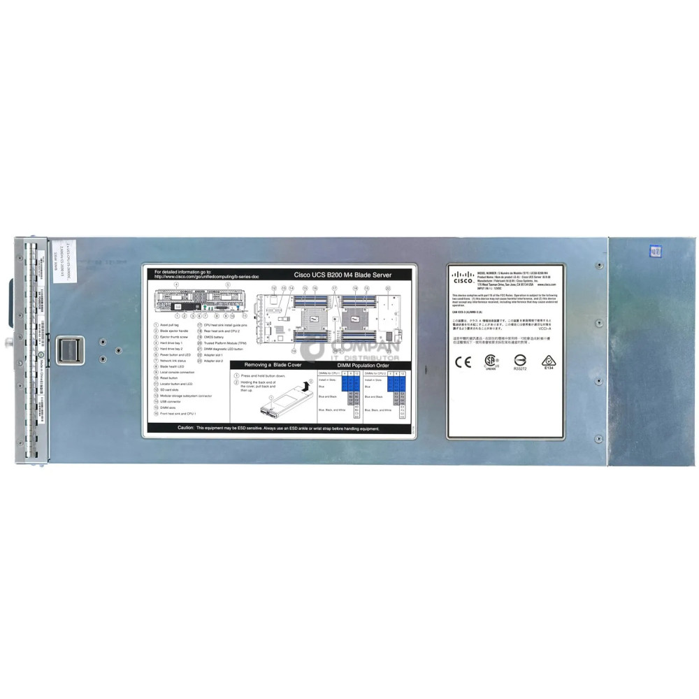 UCSB-B200-M4-2SFF CISCO UCSB-B200-M4 2X INTEL XEON E5-2680 V4 RAM 768GB 2X 300GB