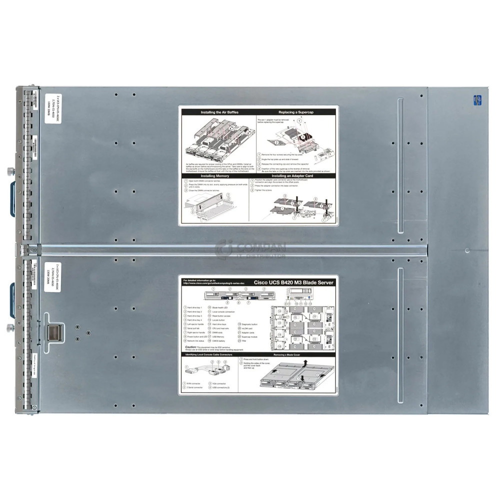 UCSB B420 M3-4SFF CISCO SYSTEMS INC 4X XEON E5-4657L V2 2.4GHZ RAM 768GB 48X16GB