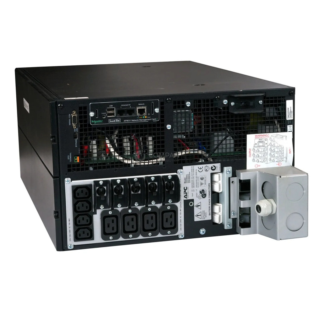 SURT8000XLI APC SMART UPS RT 8000VA 230V USED BATTERIES -  BROKEN LCD