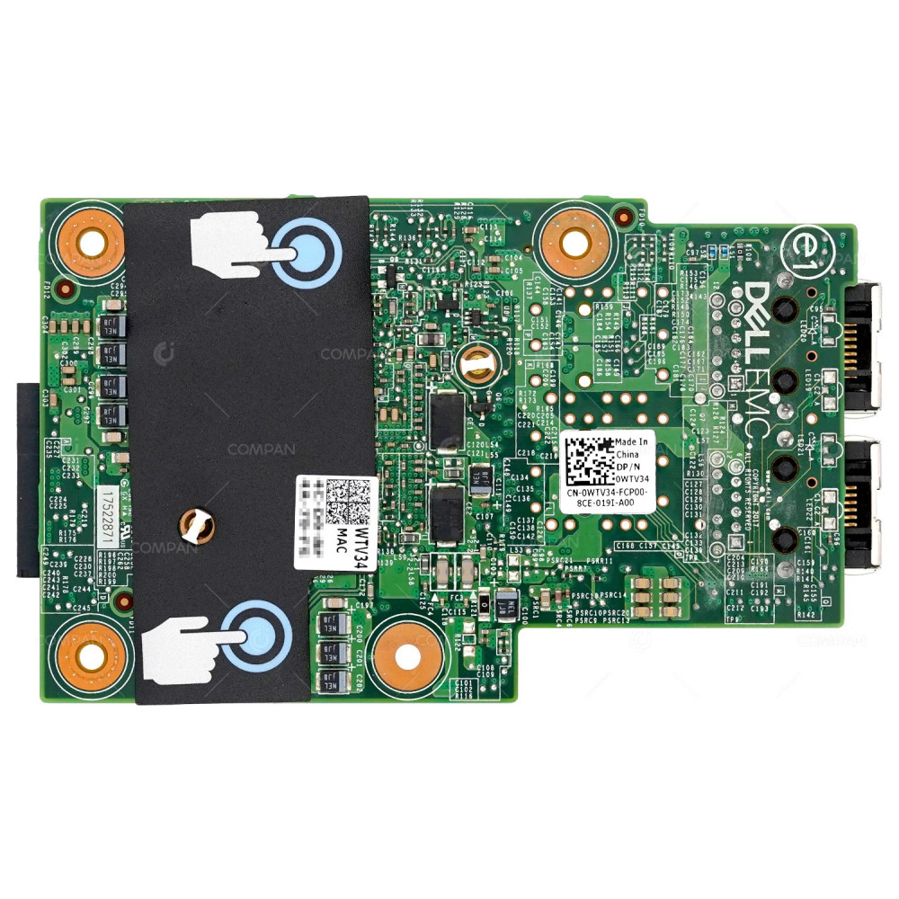 WTV34 RJ45 DELL DUAL PORT 10GB RJ-45 10G LOM MEZZANINE CARD ADAPTER