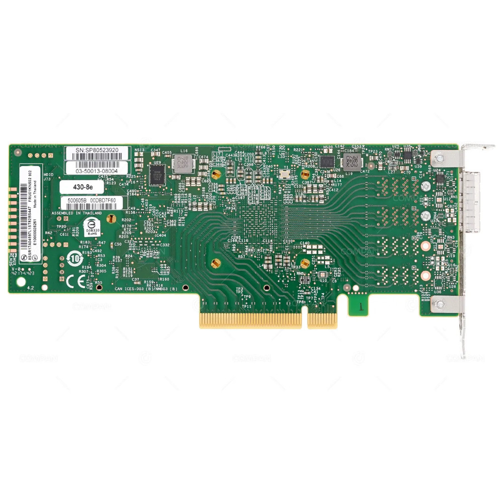 01KN502 LP  LENOVO 430-8E DUAL PORT 12G SAS/SATA PCIE X8 EXTERNAL HOST BUS ADAPTER LOW PRIFILE FOR SR650