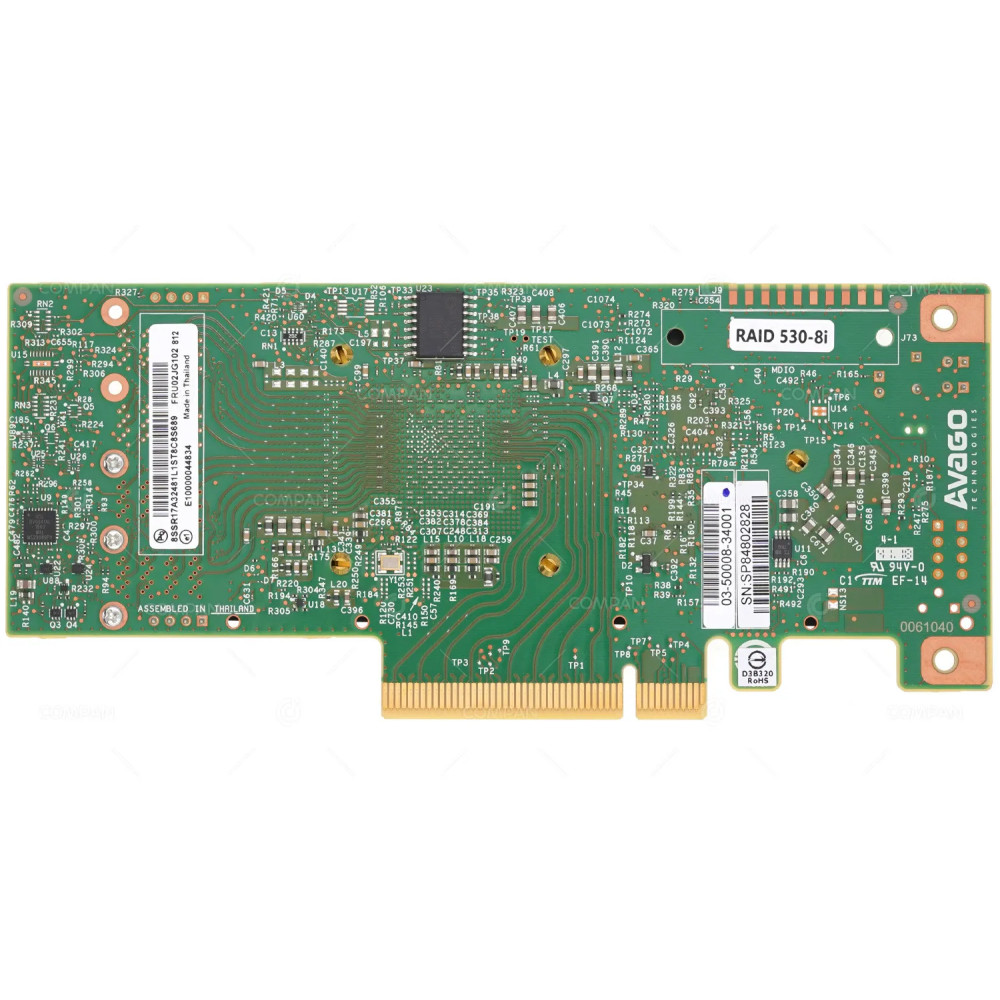 02JG102 NO BRACKET  IBM LENOVO 530-8I 12G SAS 8 PORT RAID CONTROLLER NO BRACKET FOR THINKSYSTEM