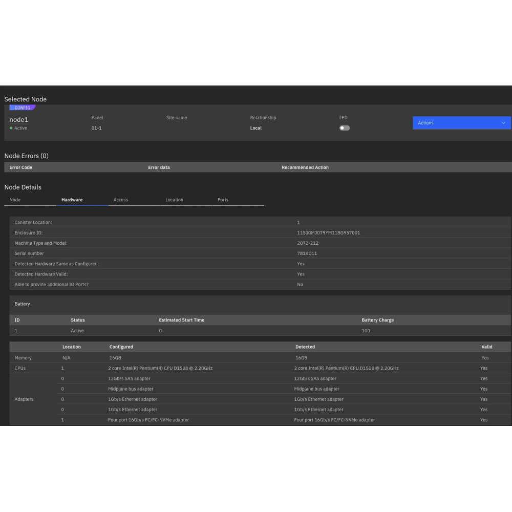 2072-212 IBM STORWIZE V5010E 2U 12LFF CONTROL ENCLOSURE 48TB