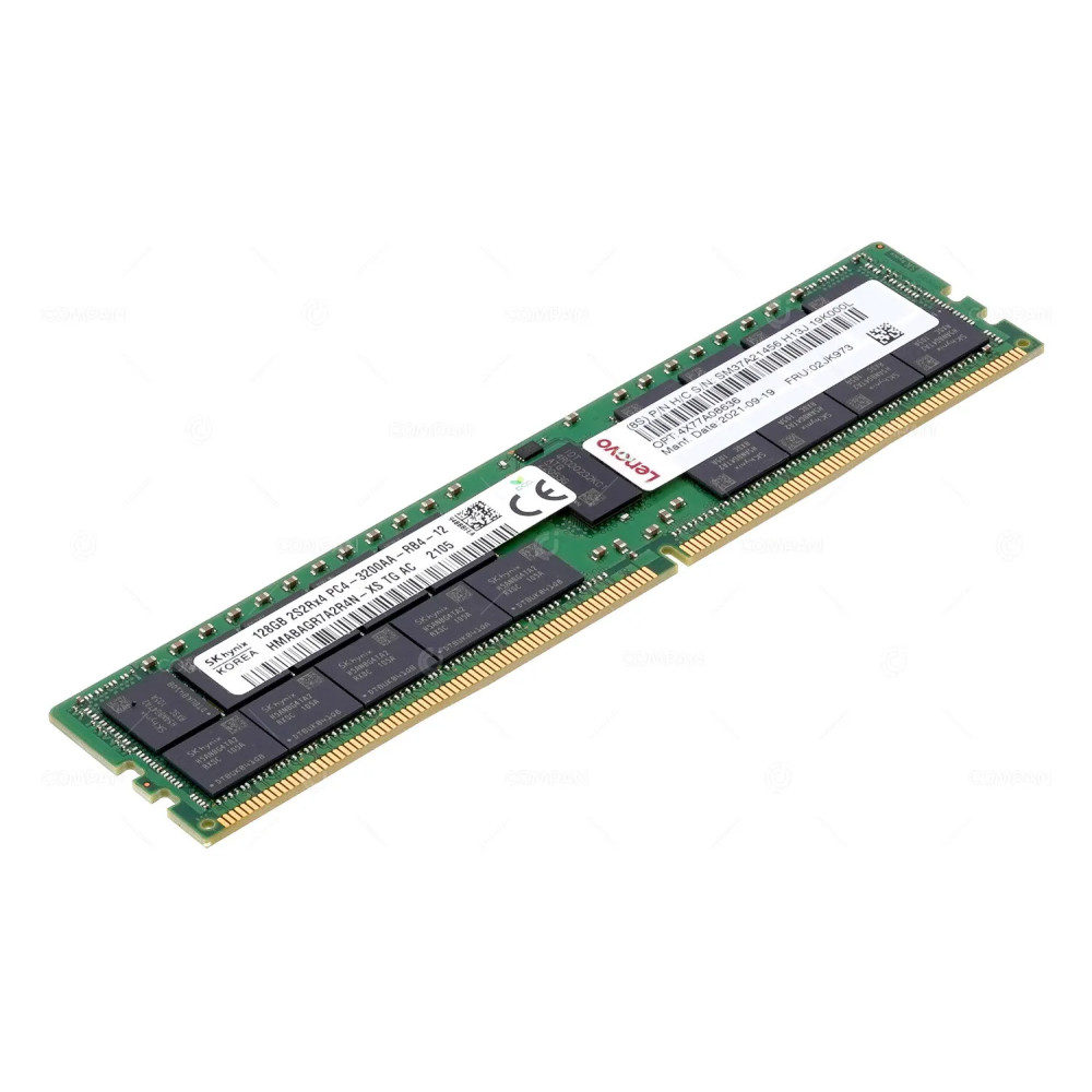 02JK973  LENOVO MEMORY 128GB 2S2RX4 PC4 25600 DDR4 3200