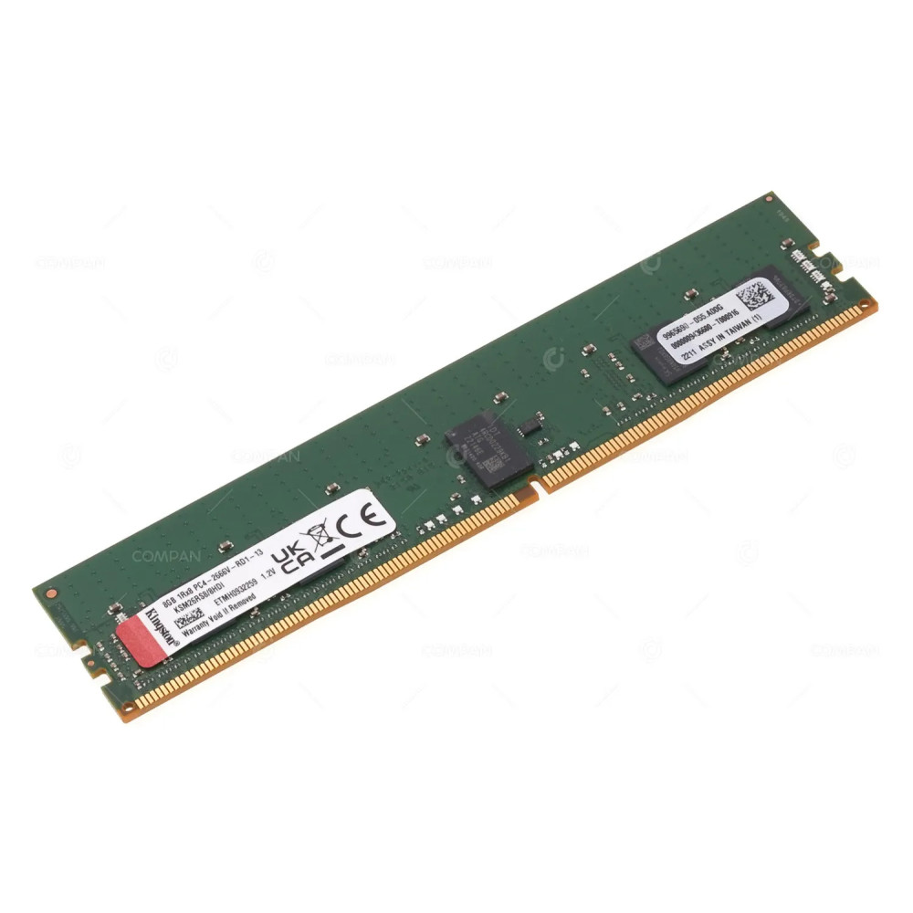 KSM26RS8-8HDI  KINGSTON MEMORY 8GB 1RX8 PC4 21300 DDR4 2666