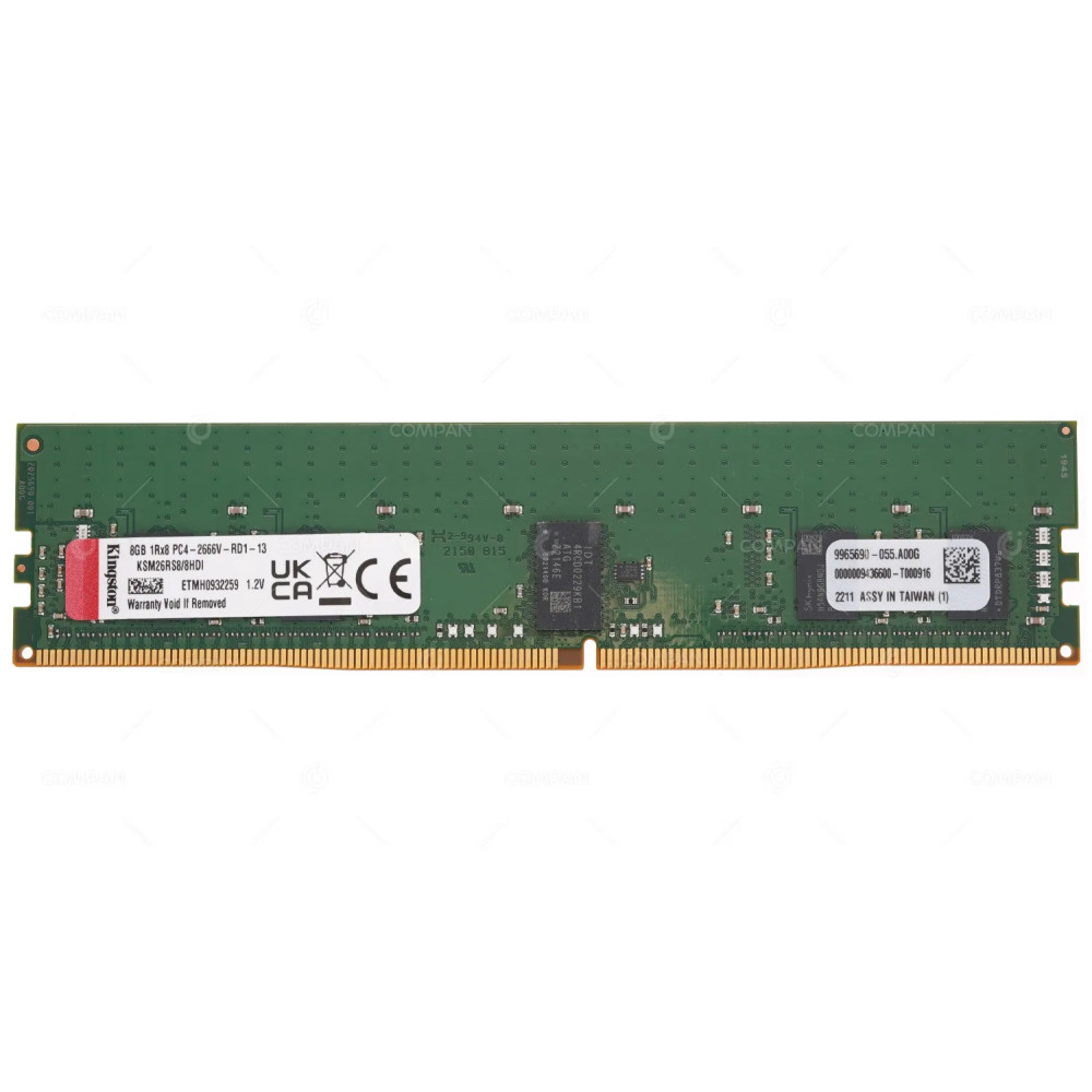 KSM26RS8-8HDI  KINGSTON MEMORY 8GB 1RX8 PC4 21300 DDR4 2666