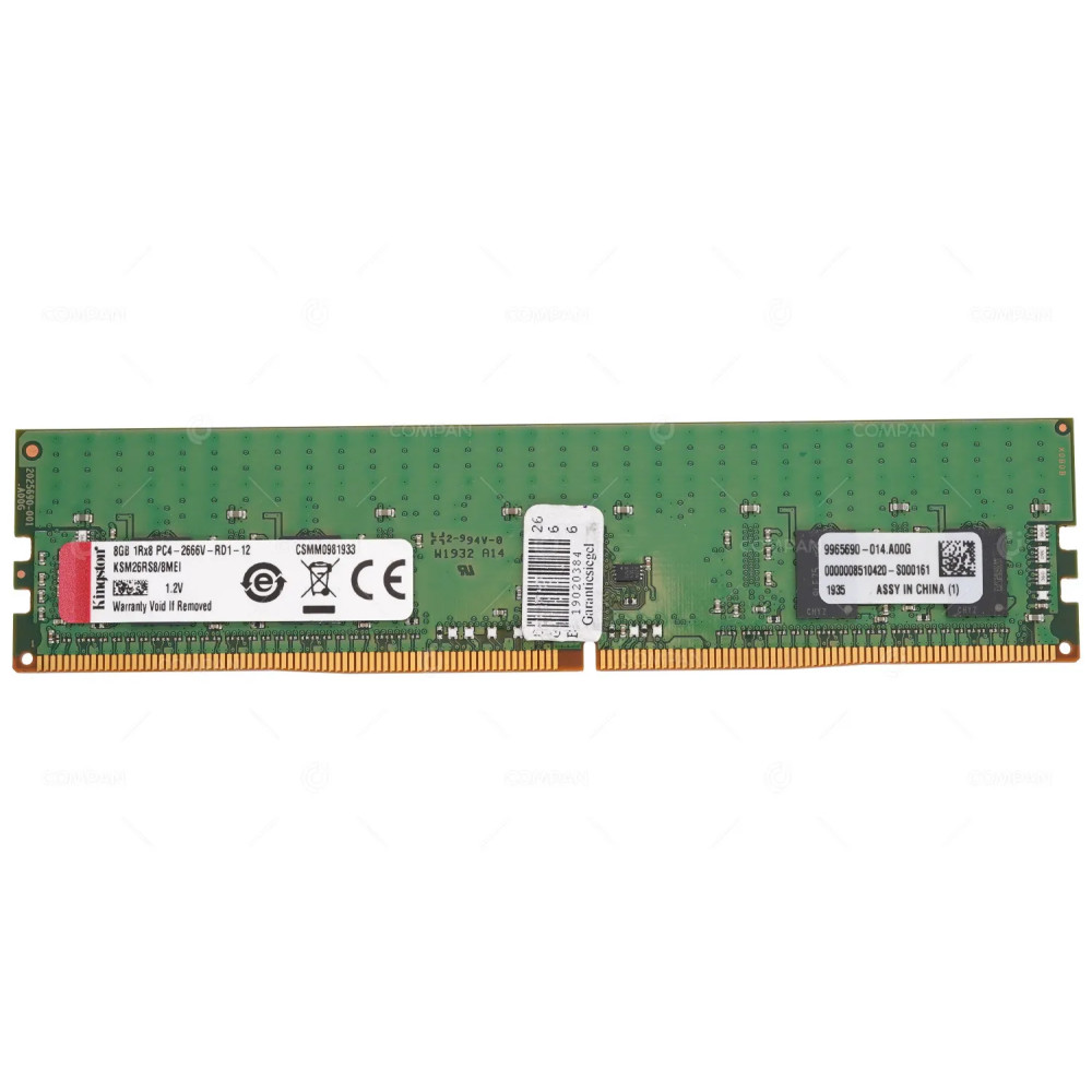 MT18JSF1G72AZ-1G6E1  MICRON MEMORY 8TB 2RX8 PC3 12800 DDR3 1600