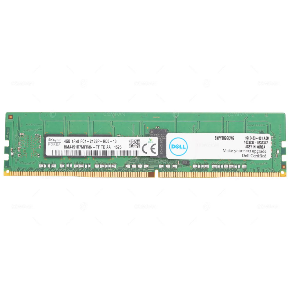 SNPY8R2GC-4G  DELL MEMORY 4GB 1RX8 PC4 17000 DDR4 2133