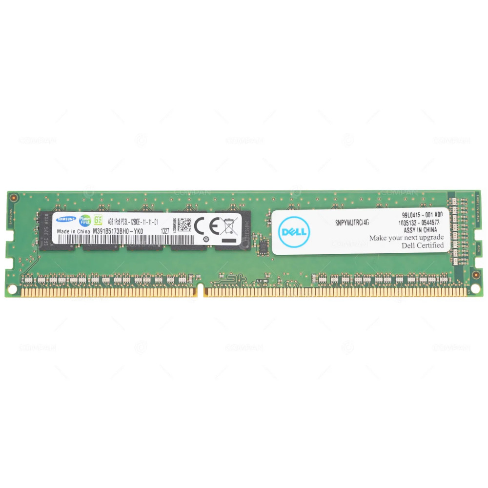 SNPYWJTRC-4G  DELL MEMORY 4GB 1RX8 PC3 12800 DDR3 1600