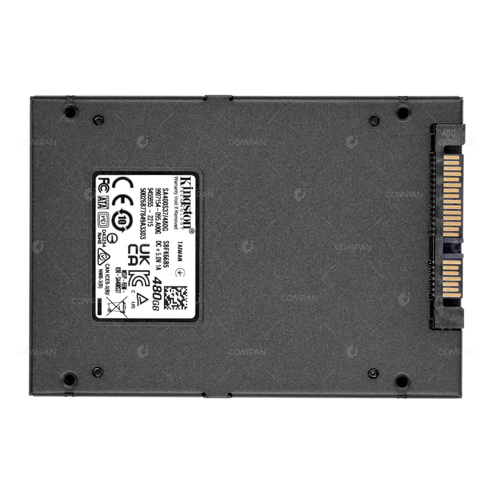 SA400S37-480G  KINGSTON 480GB 6G SATA 2.5 SFF SSD