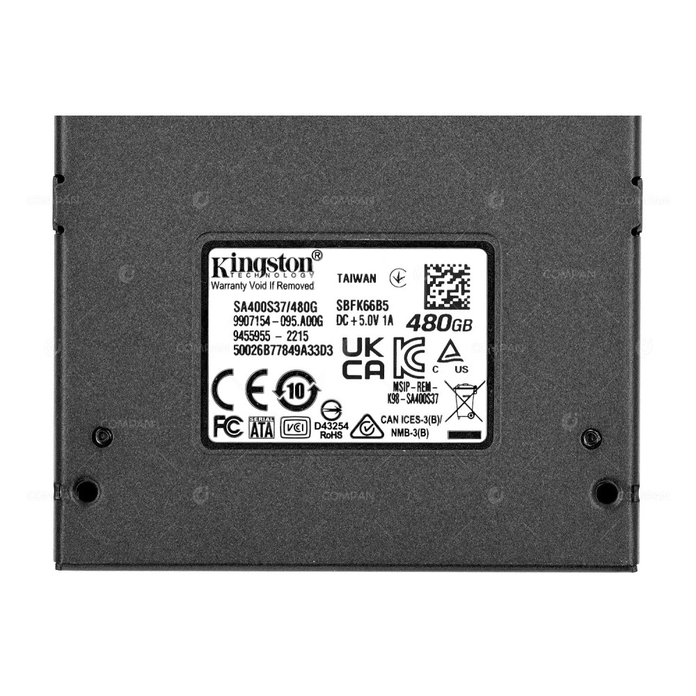 SA400S37-480G  KINGSTON 480GB 6G SATA 2.5 SFF SSD