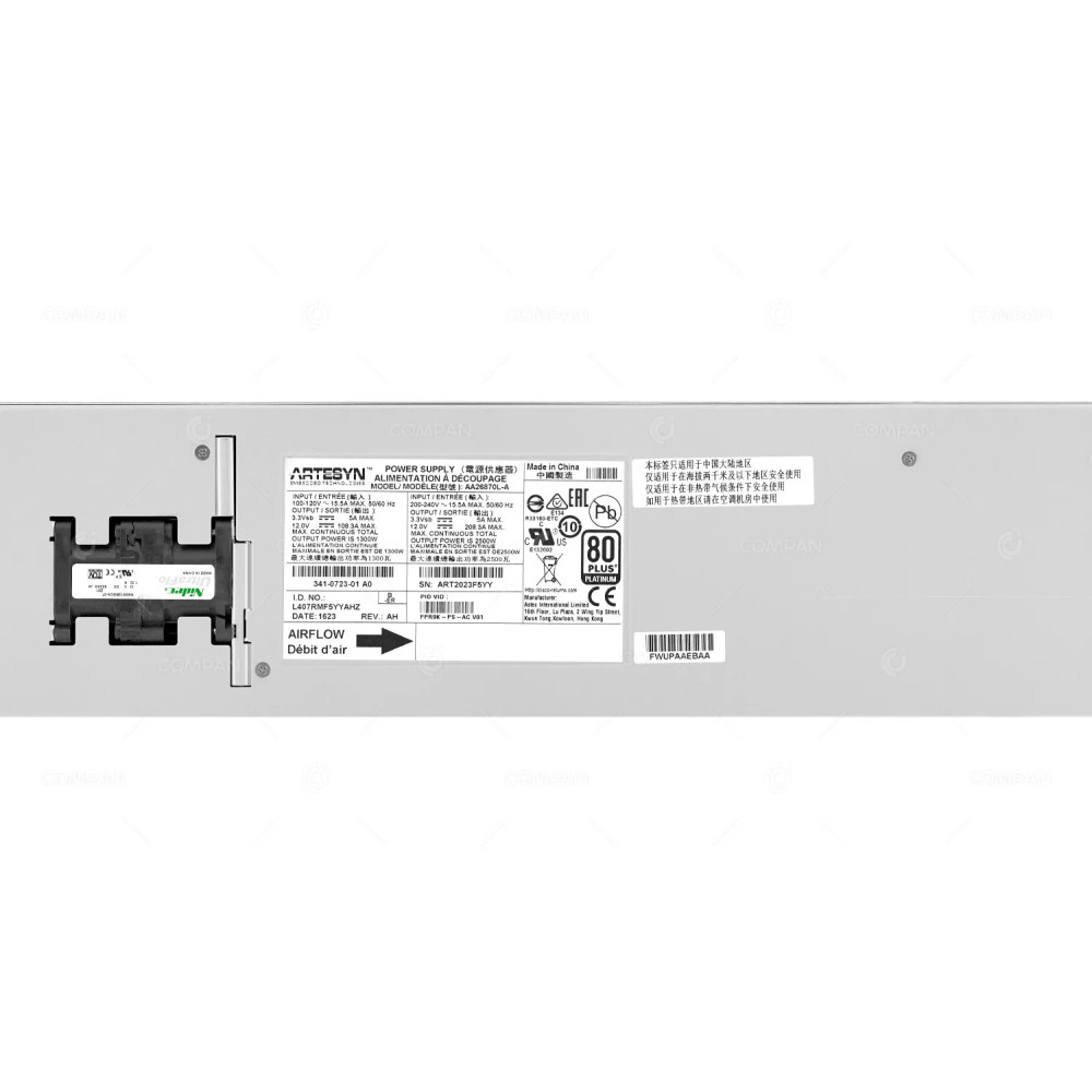 FPR9K-PS-AC  CISCO FIREPOWER 9000 5A 2500W POWER SUPPLY  FOR FPR-C9300