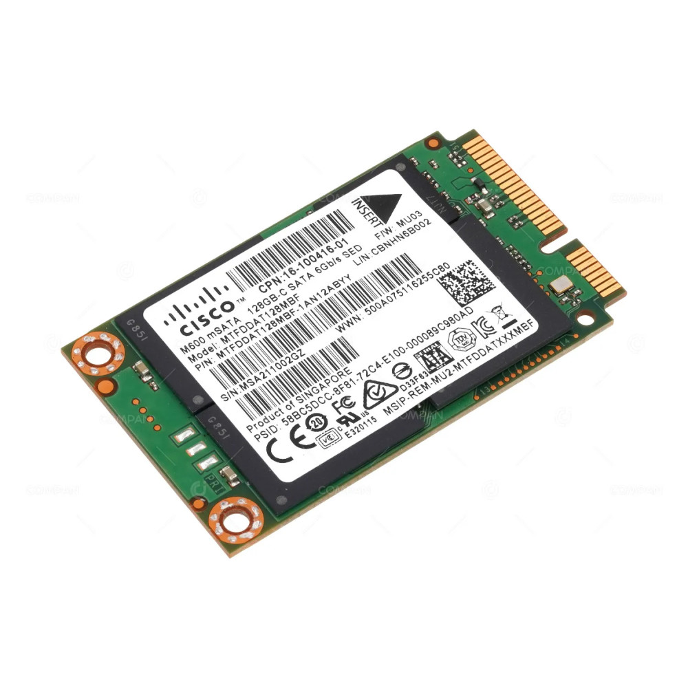 16-100416-01  CISCO M500IT MSATA 128GB SATA 6GB/S FOR FIREPOWER  C9300