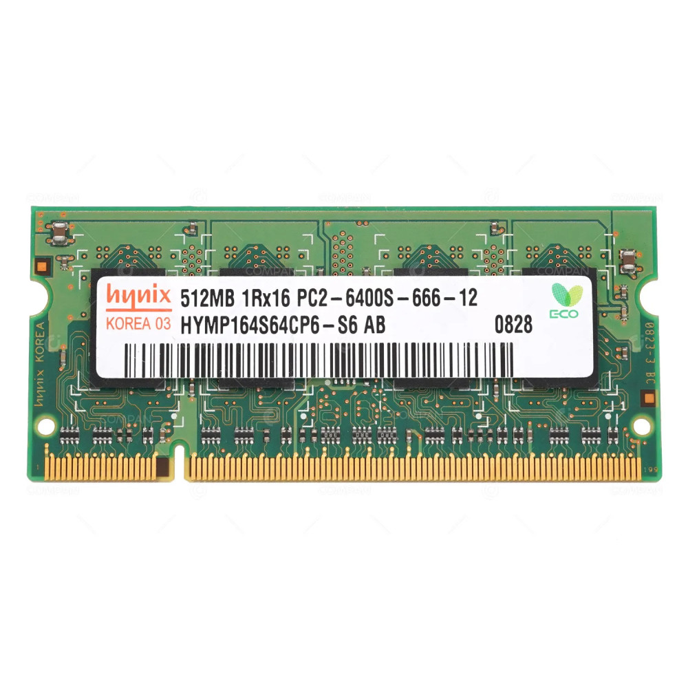 HYMP164S64CP6-S6  HYNIX MEMORY 512GB 1RX16 PC2 6400 DDR2 800 200PIN FOR LAPTOPS