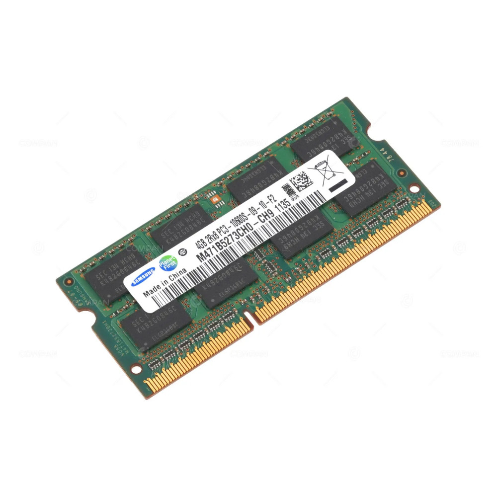 M471B5273CH0-CH9  SAMSUNG MEMORY 4GB 2RX8 PC3 10600 DDR3 1333 SODIMM 204PIN FOR LAPTOPS