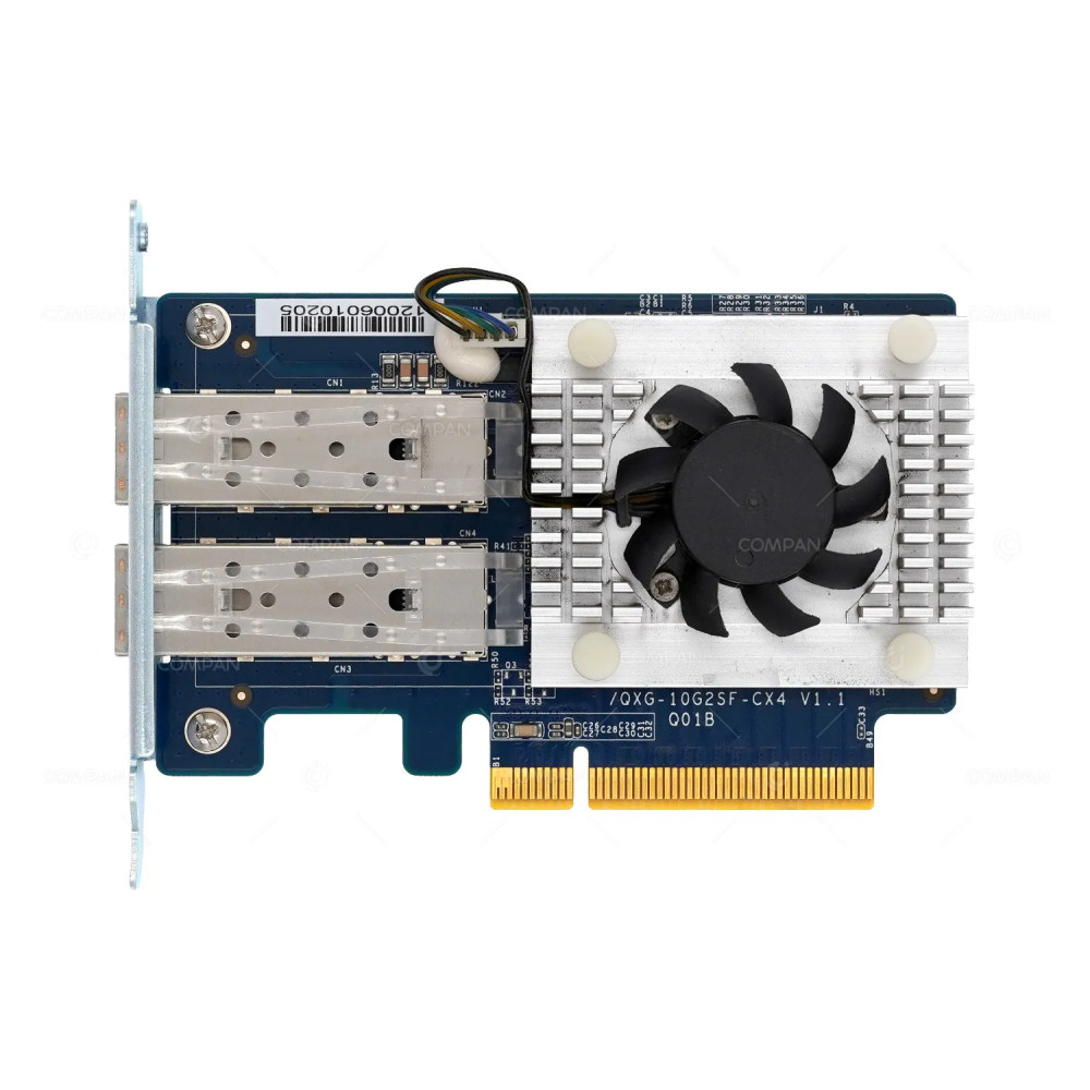 QXG-10G2SF-CX4  QNAP DUAL PORT 10GB SFP+ NETWORK EXPANSION CARD
