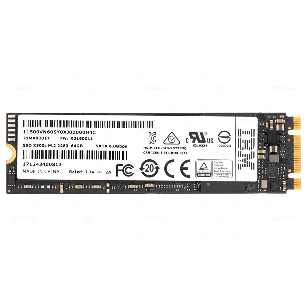 00VN605  IBM SSD 64GB M.2 2280 FOR IBM STORWIZE V3700