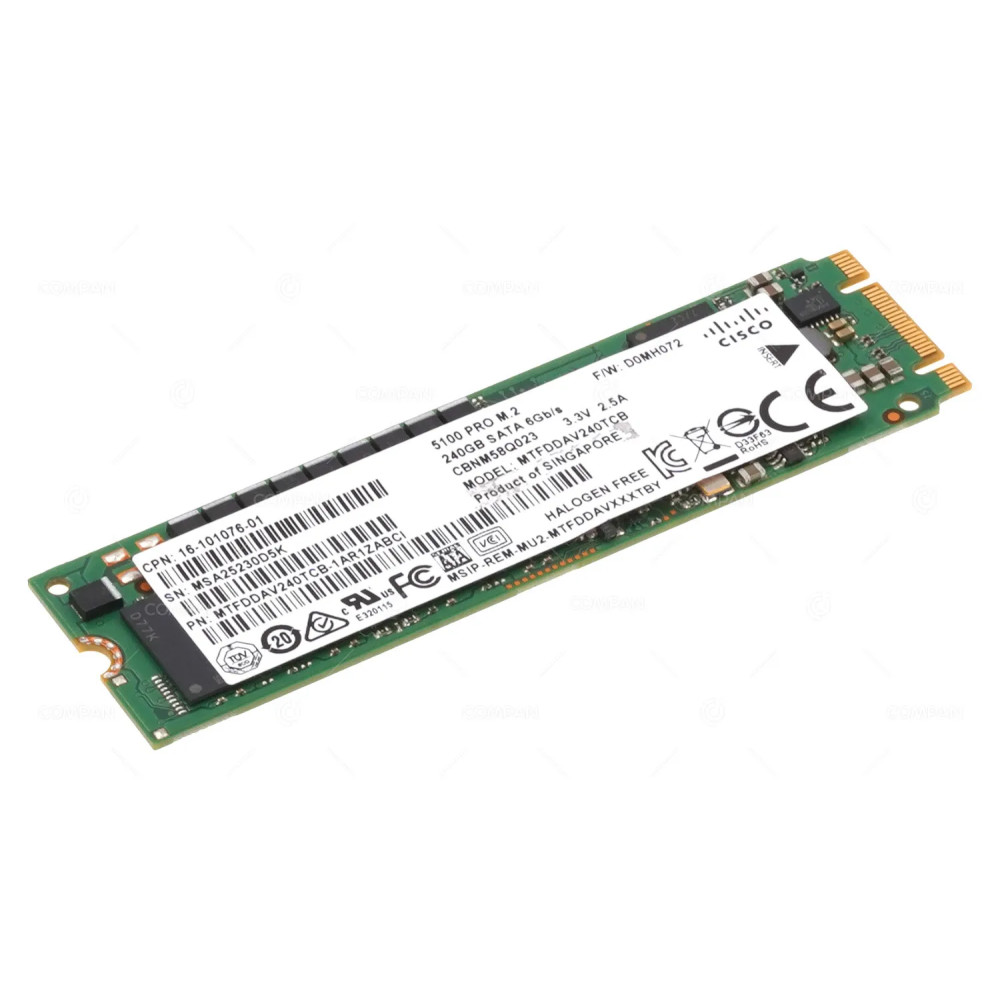 16-101076-01  CISCO 240GB 6G SATA M.2 2280 SSD