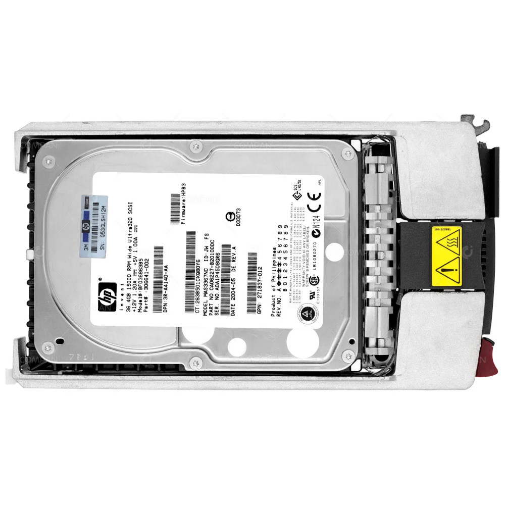 306641-002 HP HDD 36.4GB 15K SCSI U320 3.5" LFF HOT-SWAP FOR HP COMPAQ
