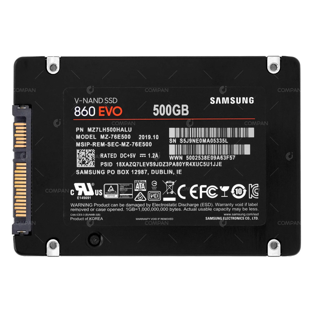 MZ-76E500  SAMSUNG EVO SSD 500GB SATA 6G V-NAND 2.5" SFF