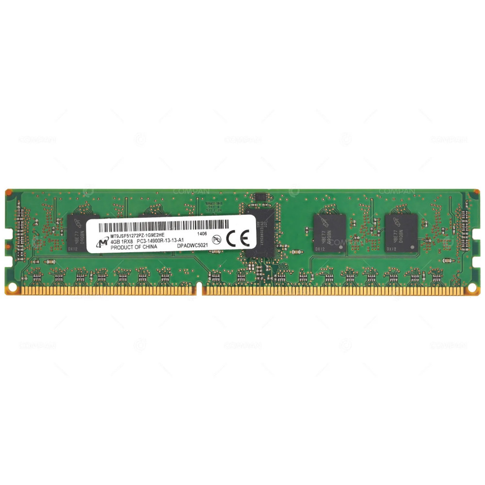 MT9JSF51272PZ-1G9E2  MICRON MEMORY 4GB 1RX8 PC3 14900 DDR3 1866