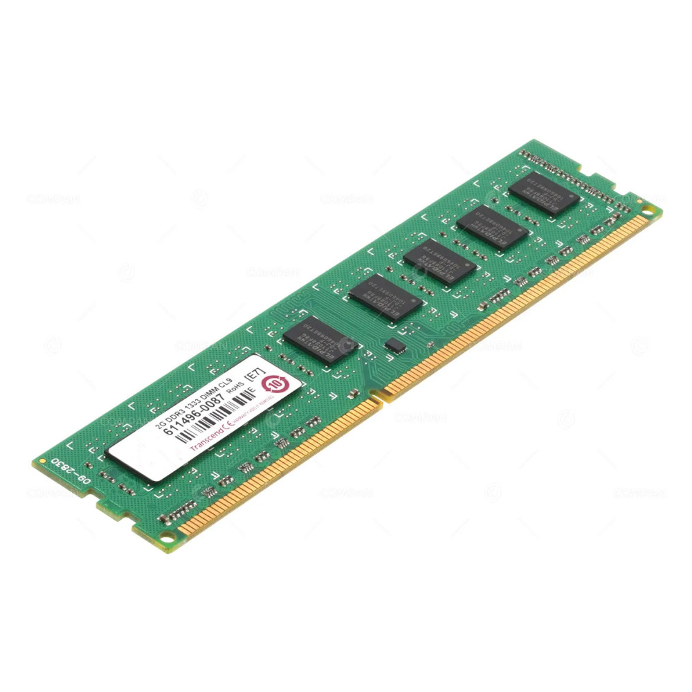 611496  TRANSCEND MEMORY 2GB PC3 10600 DDR3 1333