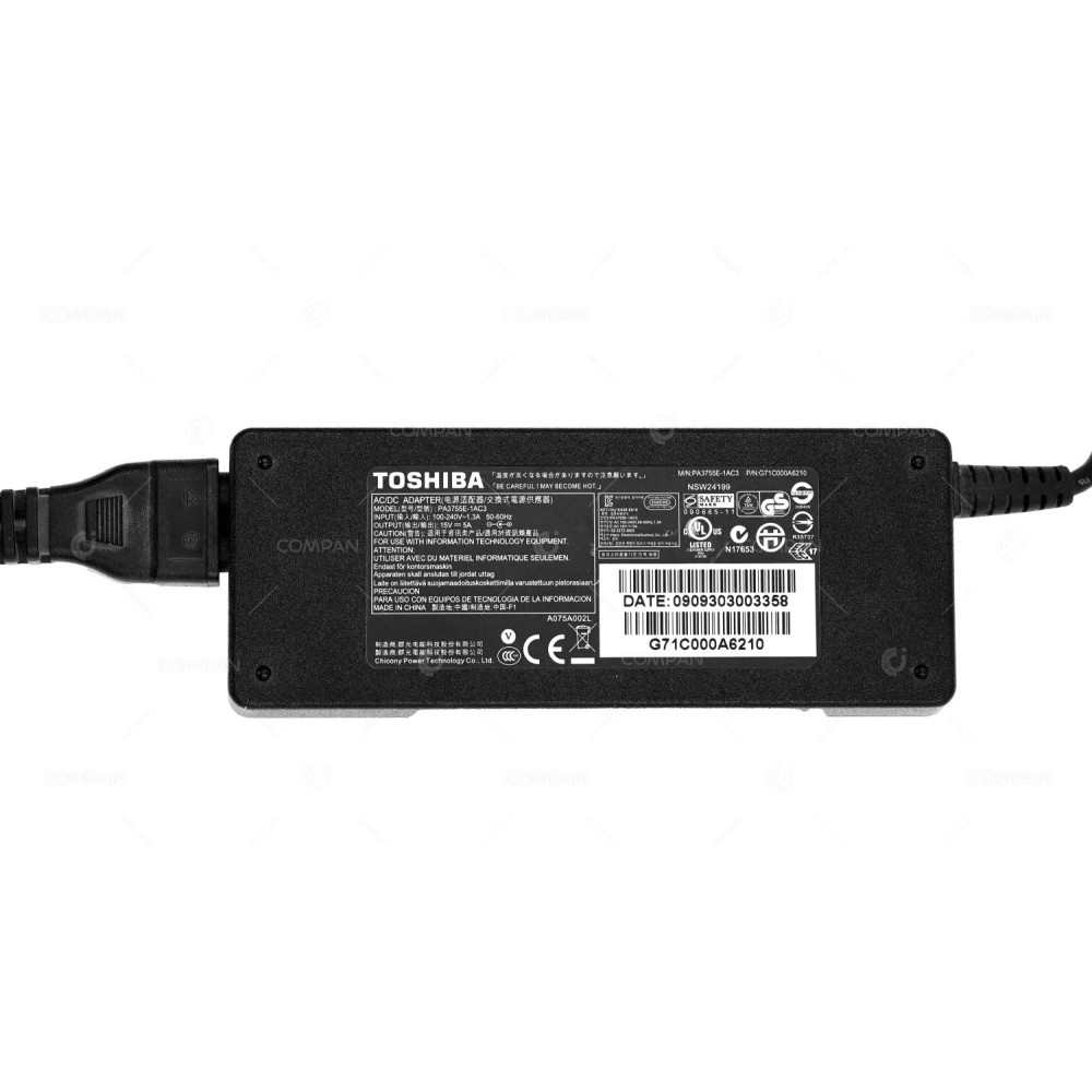 G71C000A6210  TOSHIBA PA3755E-1AC3 15V 5A 75W LAPTOP AC ADAPTER