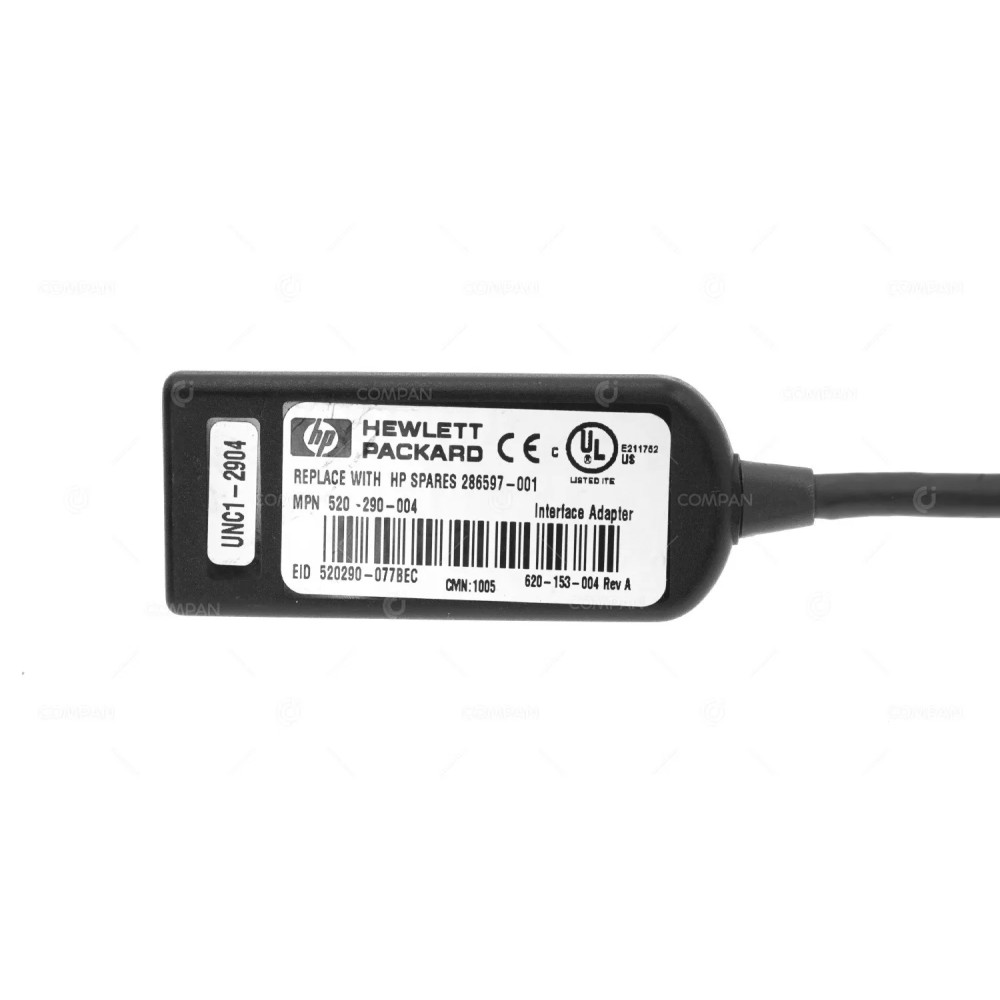 286597-001  HP KVM INTERFACE ADAPTER RJ-45 TO VGA