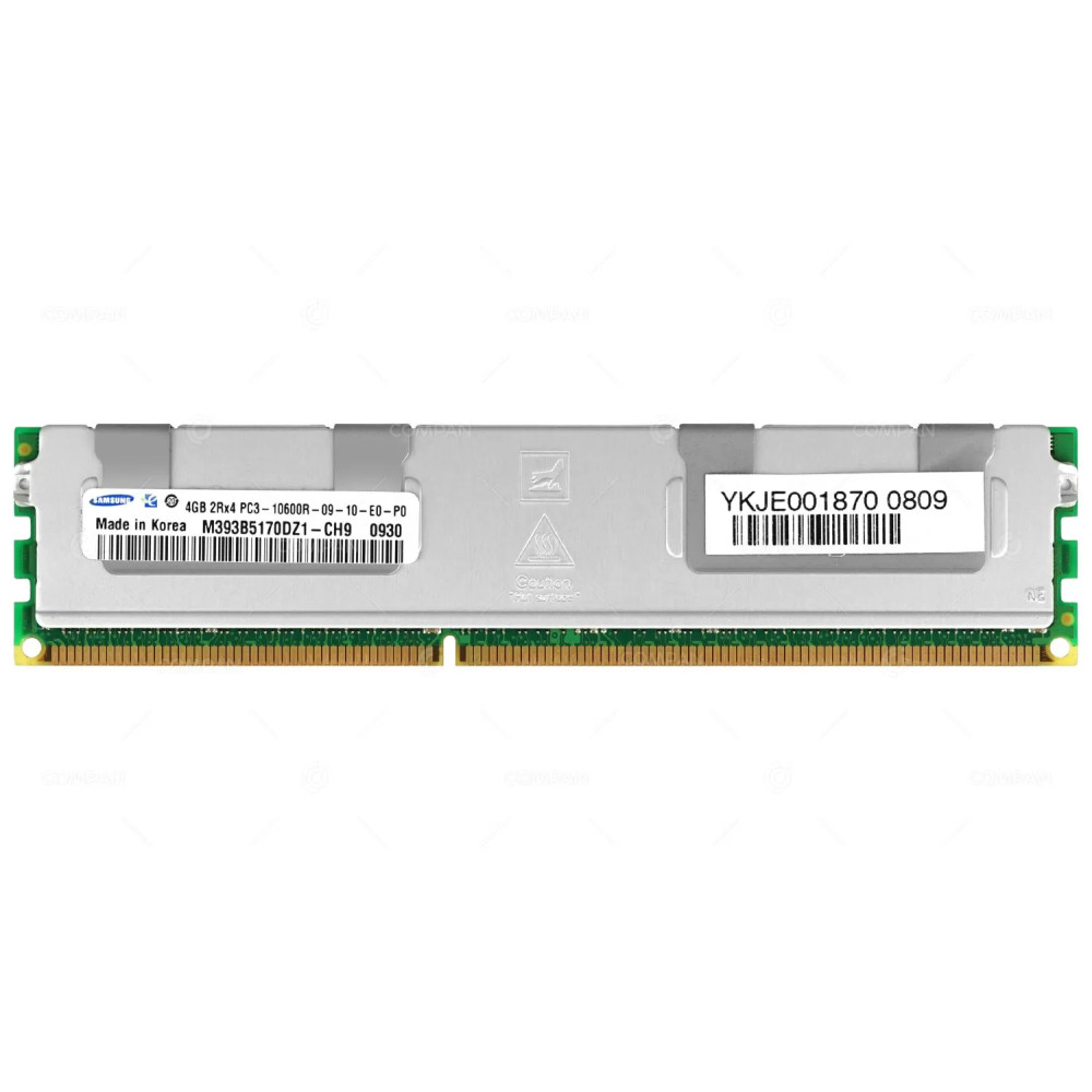 M393B5170DZ1-CH9 SAMSUNG MEMORY 4GB 2RX4 PC3 10600R RDIMM DDR3 -