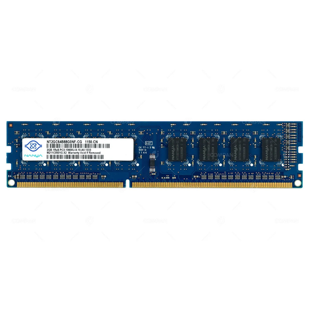 NT2GC64B88G0NF-CG NANYA MEMORY 2GB 1RX8 PC3 10600U SDRAM NON ECC DIMM DDR3 -