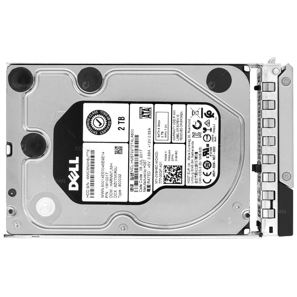 V9H6C G14 DELL HDD 2TB 7.2K SATA 6G 3.5" LFF FOR DELL POWEREDGE G14