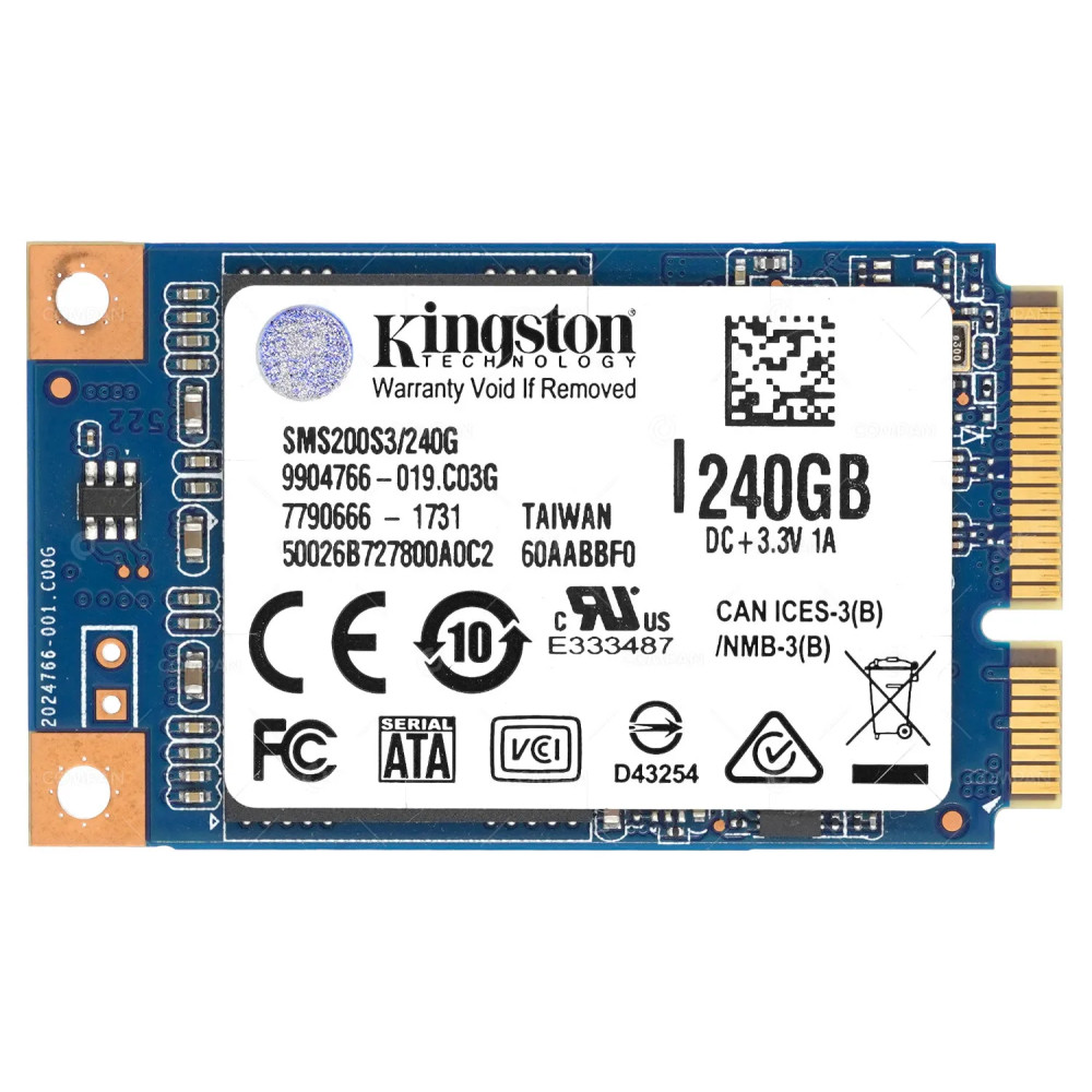 SMS200S3-240G KINGSTON FLASH SSD 240GB MSATA 6G NAND