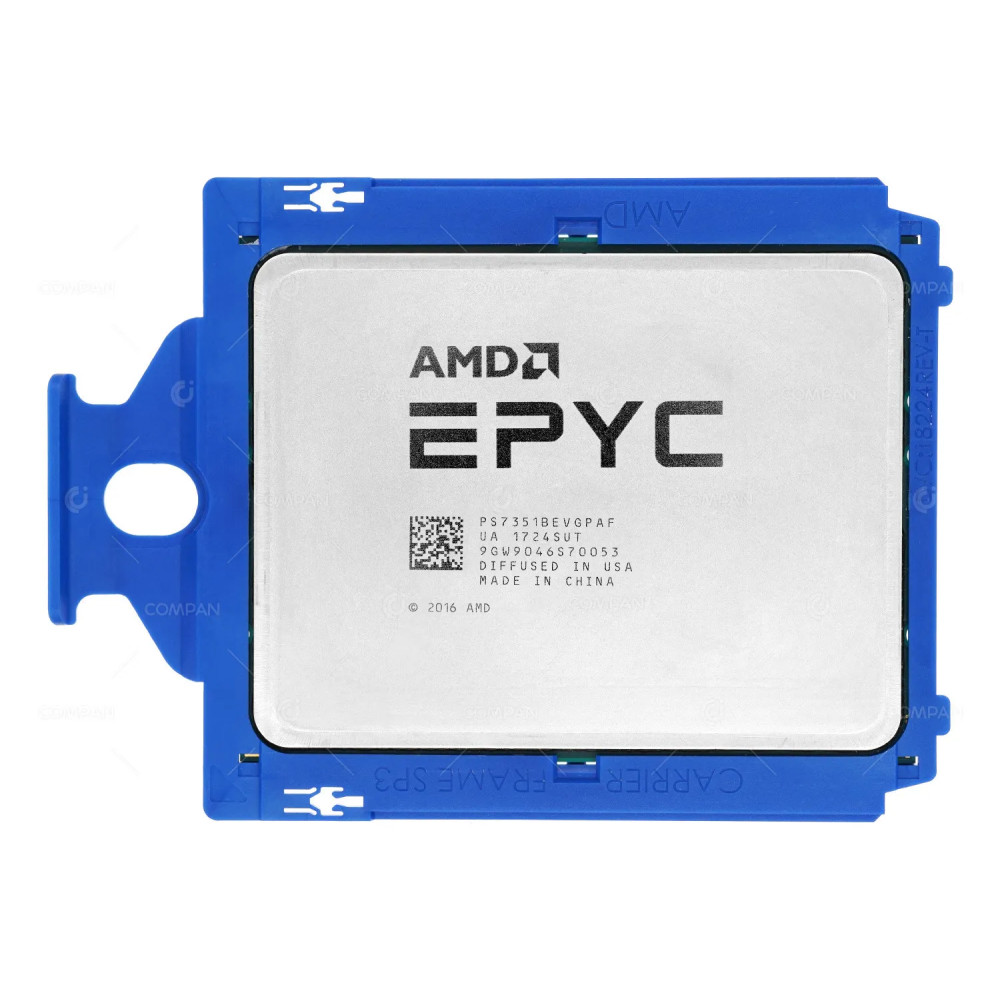 P00654-001 AMD EPYC 7351 2.40GHZ 16-CORE 64MB L3 CACHE 170W SP3