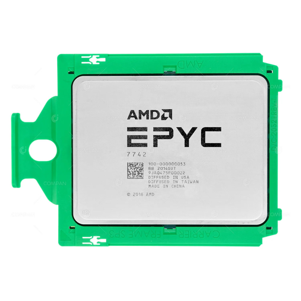 100-000000053  AMD EPYC 7742 2.25GHZ 64CORE 256MB CACHE 225W SP3 LOCKED TO DELL