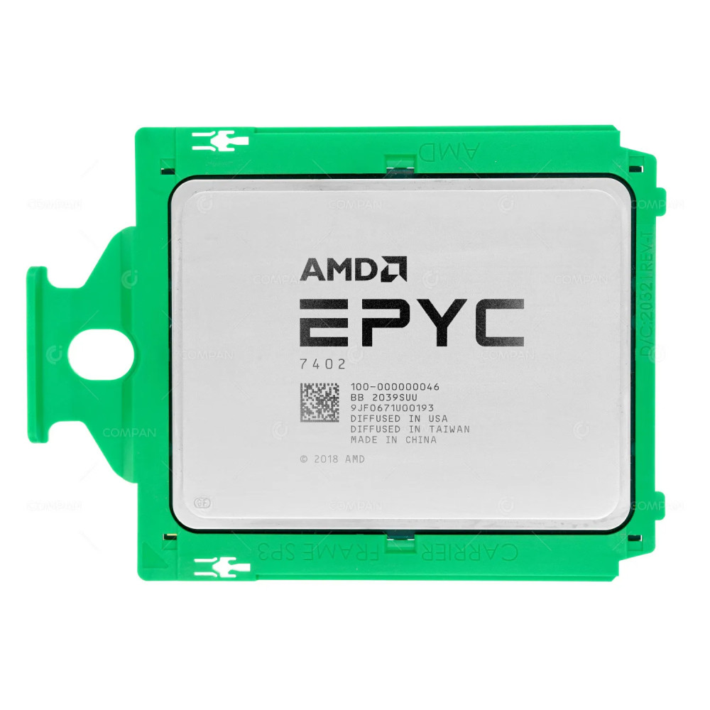 100-000000046 AMD EPYC 7402 2.80GHZ 24CORE 128MB CACHE 180W SOCKET SP3