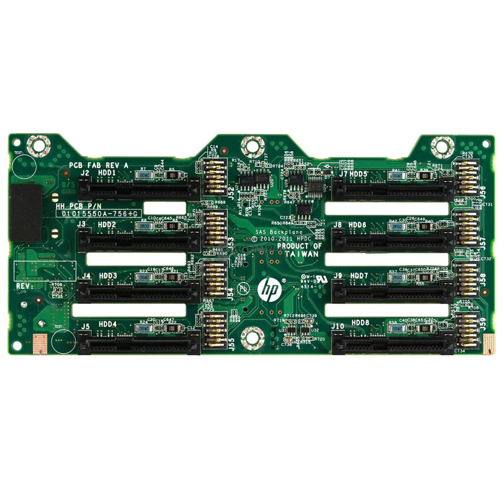 634705-001 HP BACKPLANE 8BAY 2.5 SFF8  WITH CAGE FOR DL380P G8 -